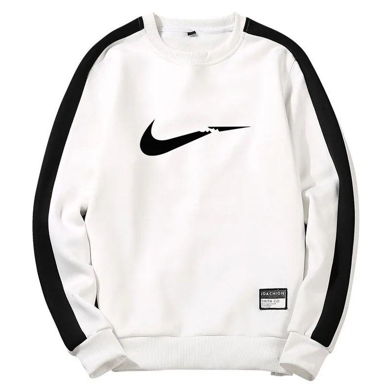 2019 JUST Patchwork Pullover Crewneck Autumn Winter DO Men's Sweatshirts Comfortable Black White IT white suprem off Guccy | Мужская