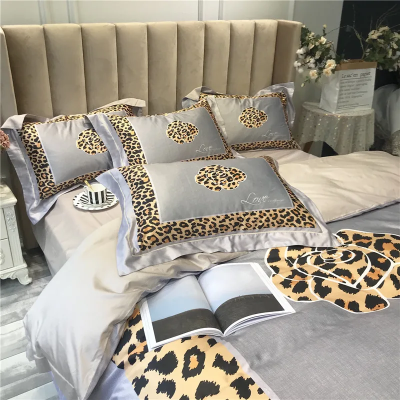 Роскошный комплект постельного белья 80S из египетского хлопка в богемном стиле с