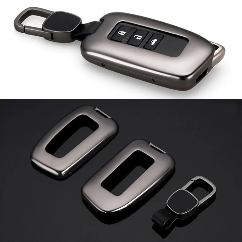 1 шт. чехол для автомобильного ключа RKAC из алюминиевого сплава с ремнем ключей
