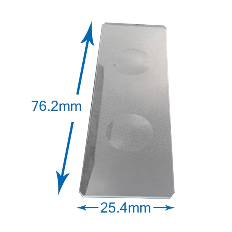 

50PCS 25.4x76.2 mm 1" x 3" Reusable Laboratory Educational Double Concave Microscope Blank Glass Slides Thickness 1.2-1.3 mm