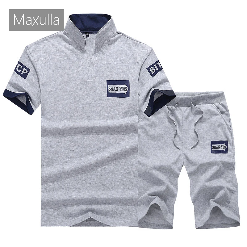 Maxulla/летние мужские комплекты повседневные спортивные костюмы из 2 предметов
