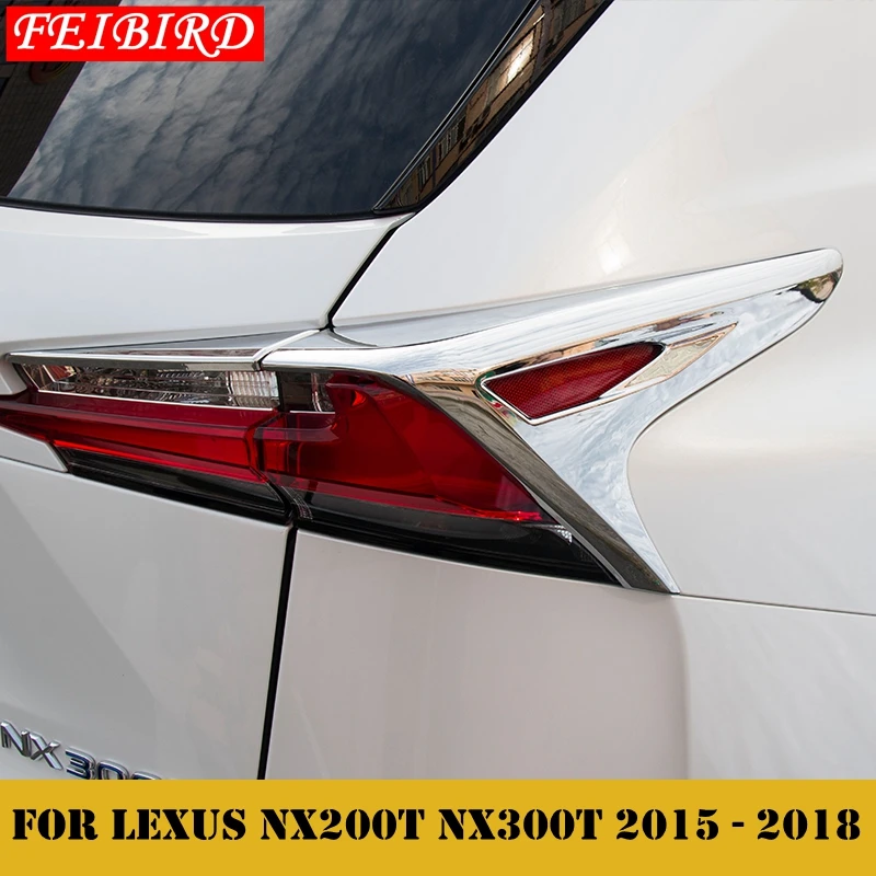 

Accessories For LEXUS NX NX200T NX300T 2015 2016 2017 2018 Rear Tail Trunk Light Lamp Frame Decoration Molding Cover Kit Trim