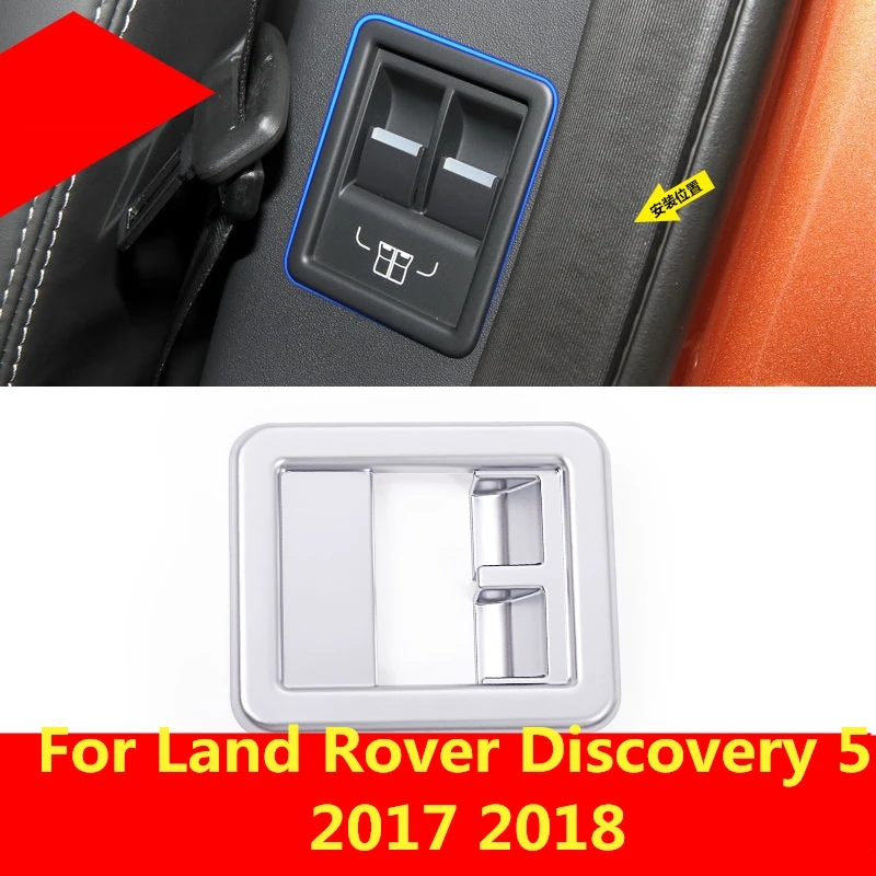 ABS хром второй ряд сидений вниз Кнопка интерьера авто аксессуары для Land Rover Discovery 5