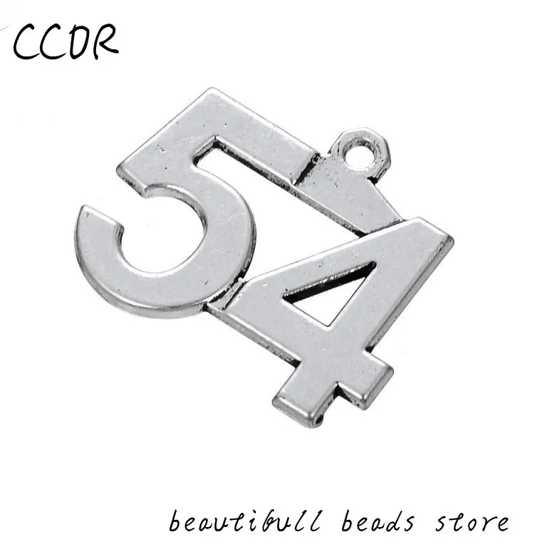 CCOR Новый 54 номер сплава кулон ожерелье брелок для ключей ювелирные аксессуары 20