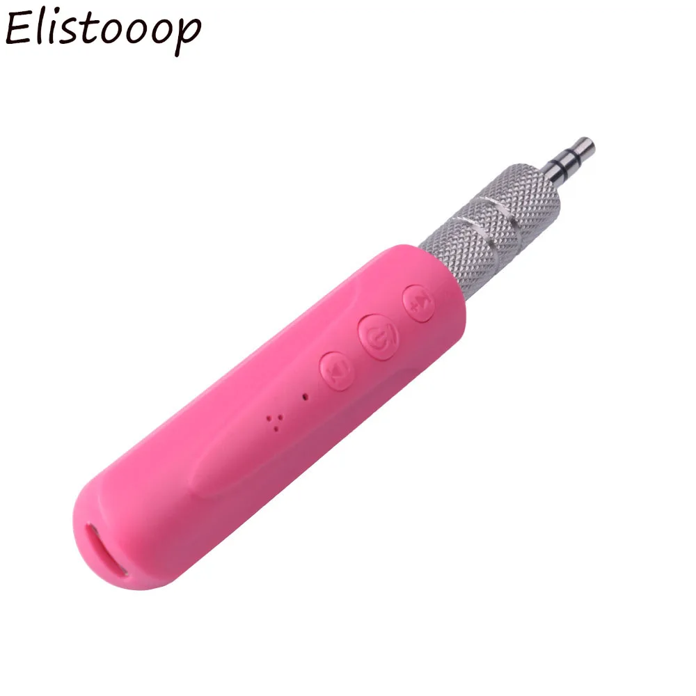 Красный Автомобильный комплект elistoooop с разъемом 3,5 мм, Мини Bluetooth 4,1, ресивер, музыкальный аудио ресивер, адаптер, авто AUX для динамика, наушников, стерео - Название цвета: Красный