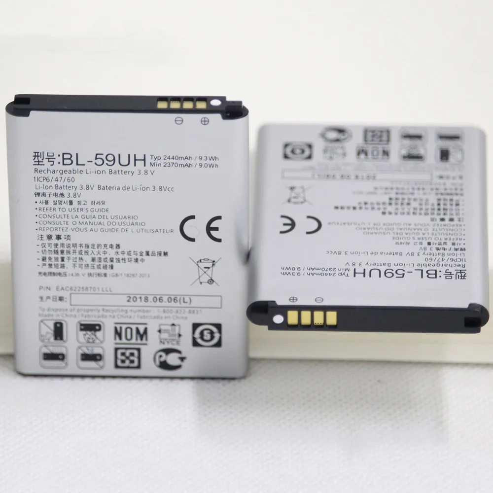 ISUNOO BL 59UH мобильный внутренняя Батарея для LG G2mini D618 D620 D620R D620K D410 D315 F70 2440 мА/ч BL59UH