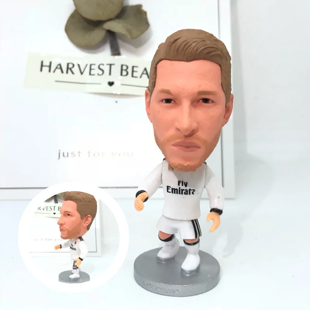 Soccerwe куклы фигурка звезды футбола Ramos 17 18 дома подвижные суставы Смола Модель