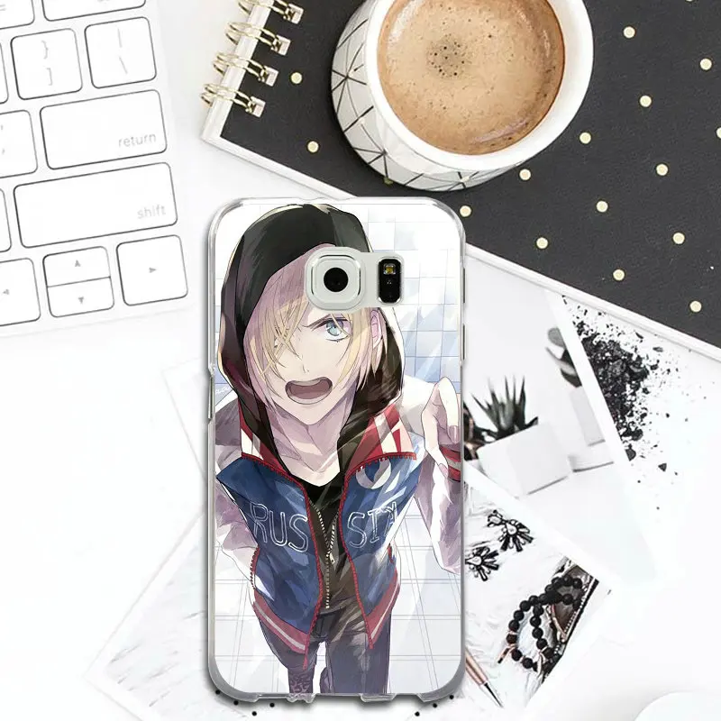 Мода Мультфильм Юрий на льду Юрия тонкий Мягкие TPU чехол для телефона Samsung Galaxy S2 S4