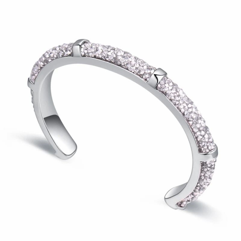 Labekaka Мода кристаллы Натяжной браслет браслеты кристалл от Swarovski браслеты для Для женщин лучшие подарки на Рождество - Окраска металла: Crystal Comet