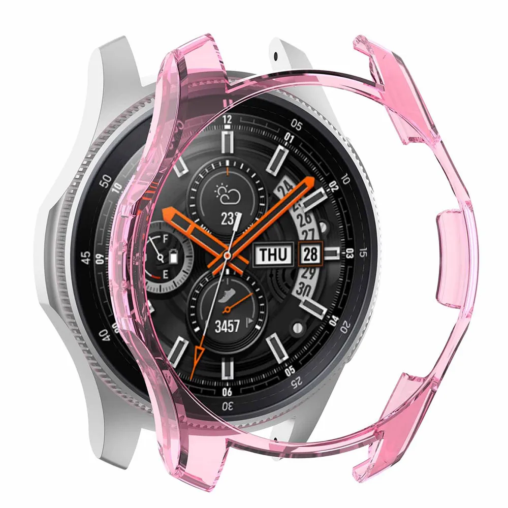 Прозрачный защитный чехол из поликарбоната для смарт часов Samsung Galaxy Watch 46 мм