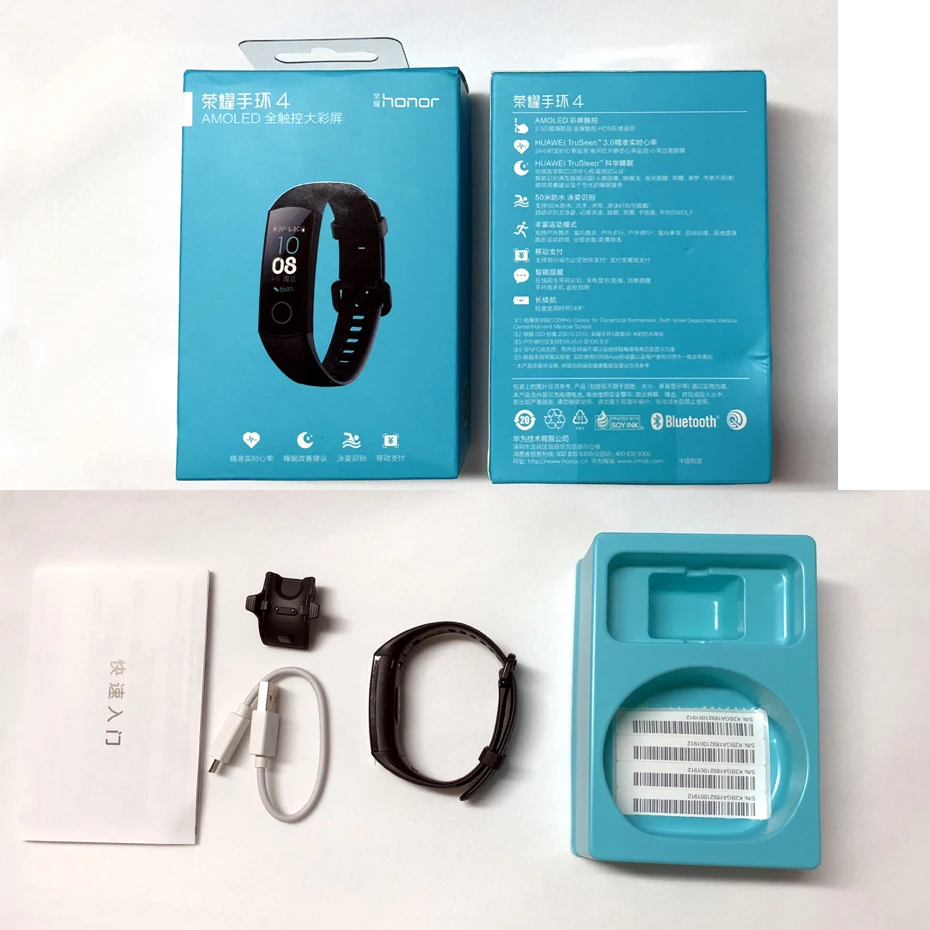 Huawei Honor Band 3 умный Браслет 50 м Водонепроницаемый фитнес трекер сенсорный экран для