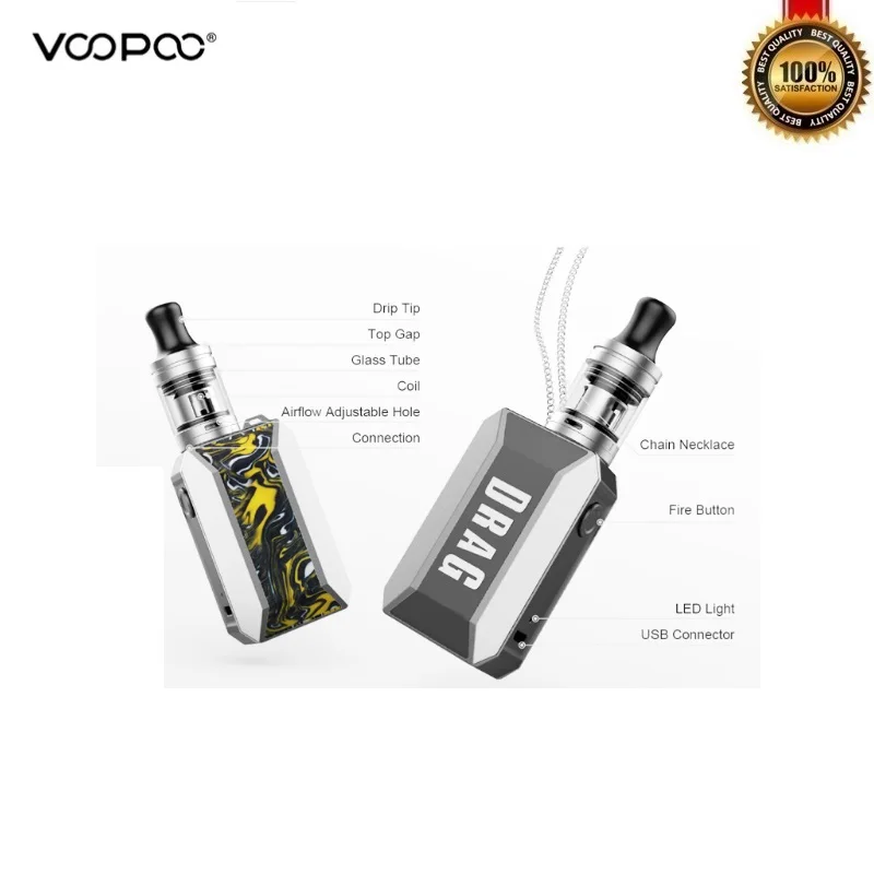 Оригинальный набор Voopoo Drag Baby Trio встроенный аккумулятор 1500 мАч с баком для вейпа 1 8