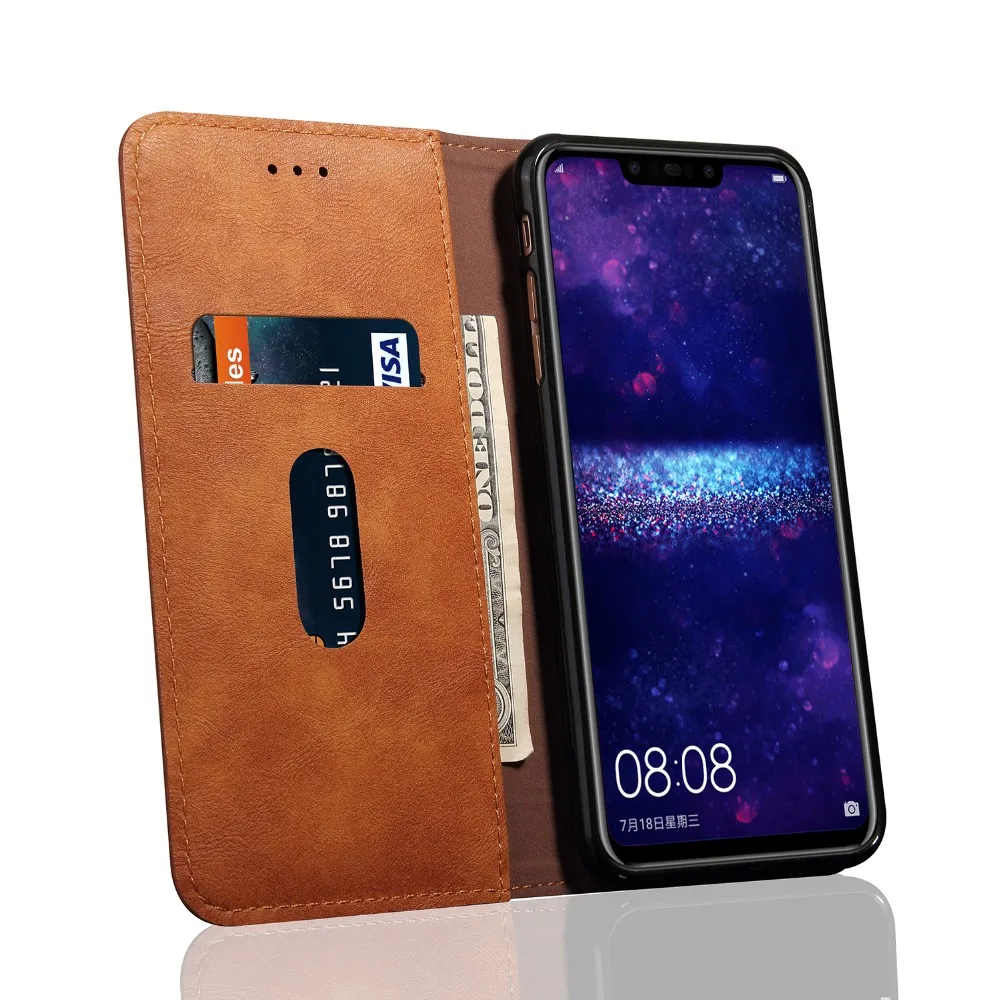 Чехол для Huawei P Smart Plus чехол из натуральной кожи с откидной крышкой 6 3 дюйма в