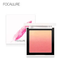 focallure 4 colors makeup face blush silky cream transparent powder ombre blusher long lasting natural waterproof face blush