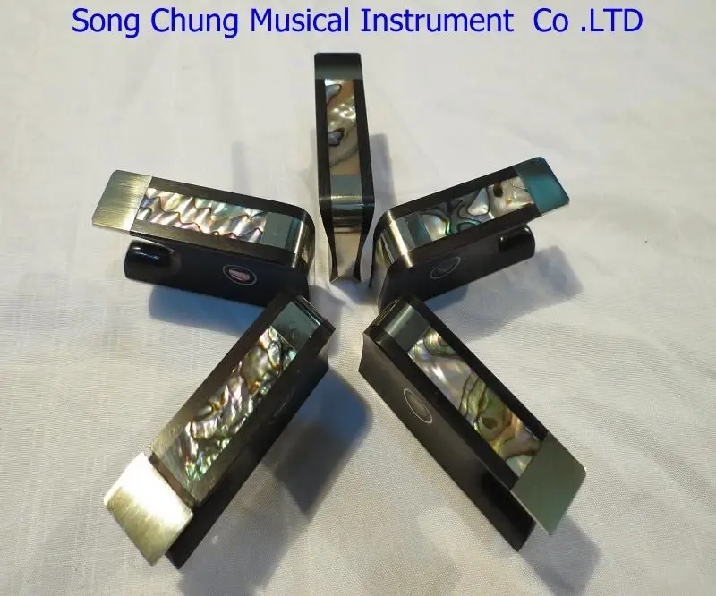

High quality 5 pcs ebony cello bow frogs with silver mounted