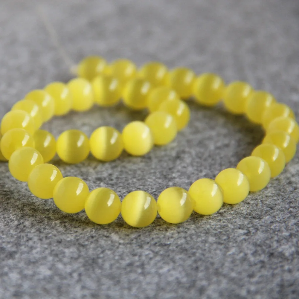 Новинка для ожерелья и браслета 10 мм желтые стеклянные бусины мексиканские