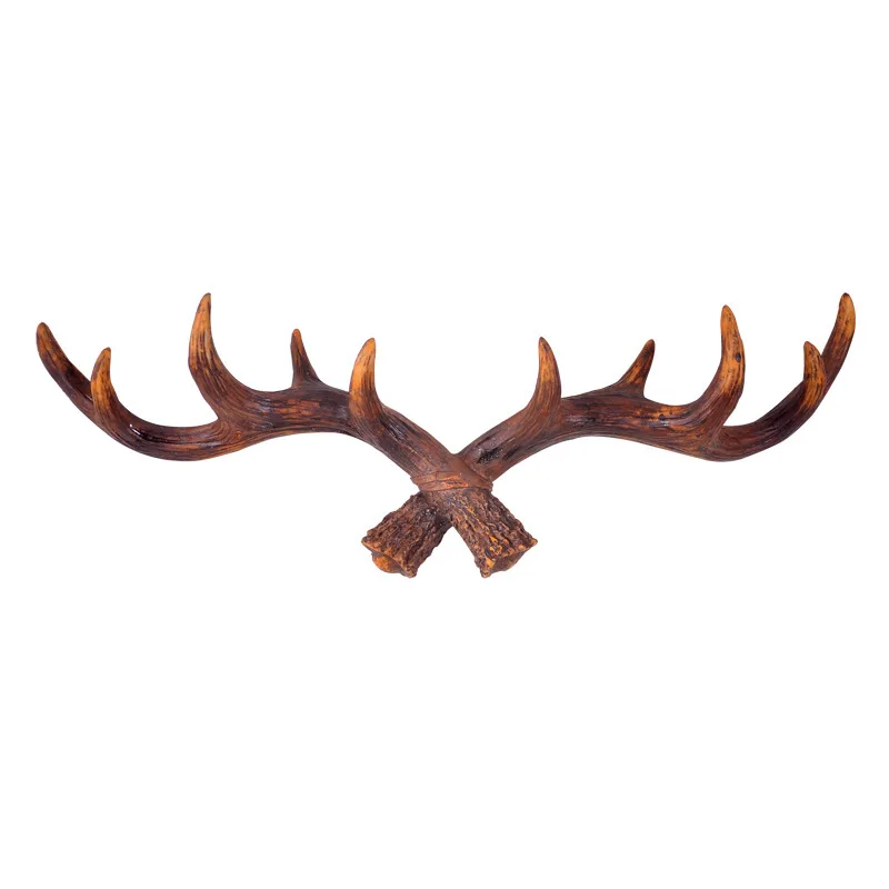 

AmericanVintageResinAntler Coat Hookup Wall Hanging Coffee Shop Clothing Shop Dressing Room Wall Decoration Personality Key Hook