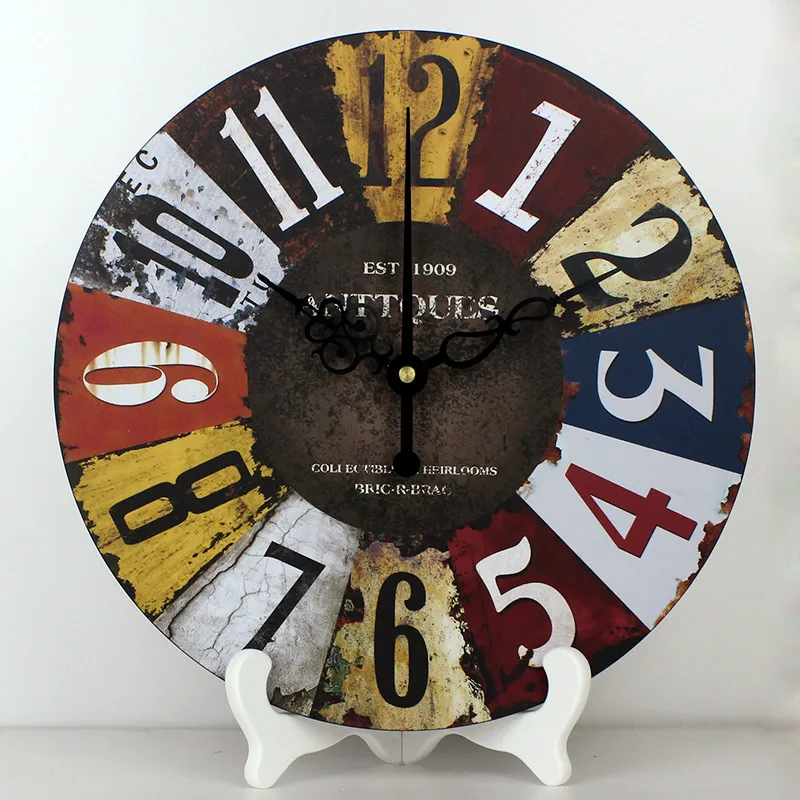 Оптовая продажа винтажные разноцветные настольные часы с французским и