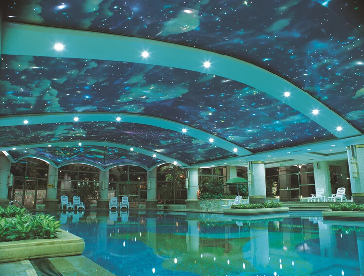 Новая стрейчевая потолочная пленка из ПВХ с УФ звездами|ceiling skylights|ceiling starsfilm pvc |
