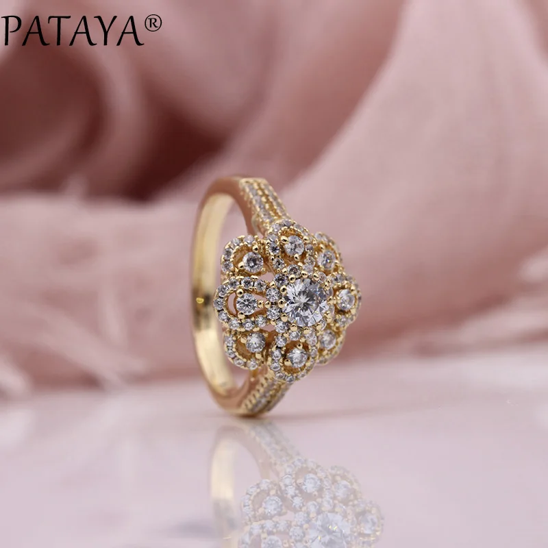 Новинка кольцо PATAYA с инкрустацией из микровоска женское модное свадебное