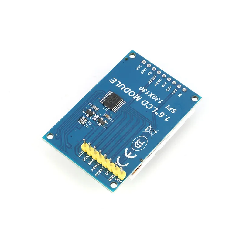 Последовательный ЖК дисплей 1 6 дюйма SPI TFT экран модуля 130*130 SSD1283 видимый под