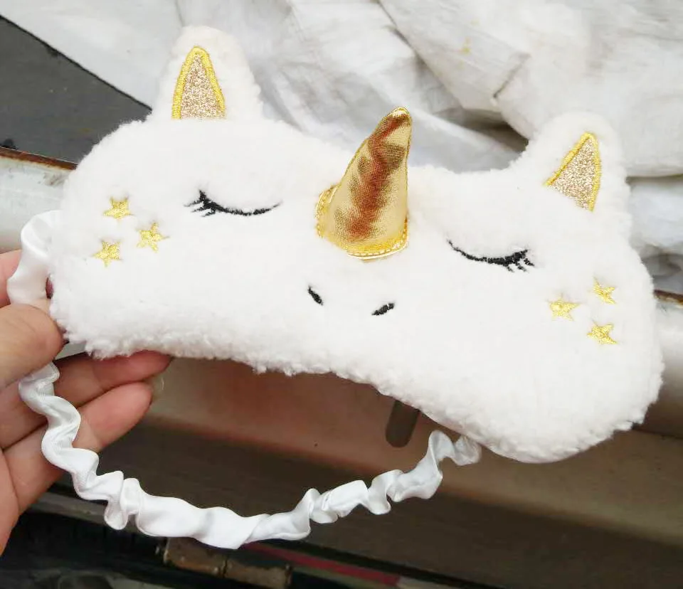 

Unicorno Plush Eye Mask Licorne Kawaii Cute Cartoon Sleeping Eye-shade Girls Gift Soft Toys Unicornios animal Travel Home panda