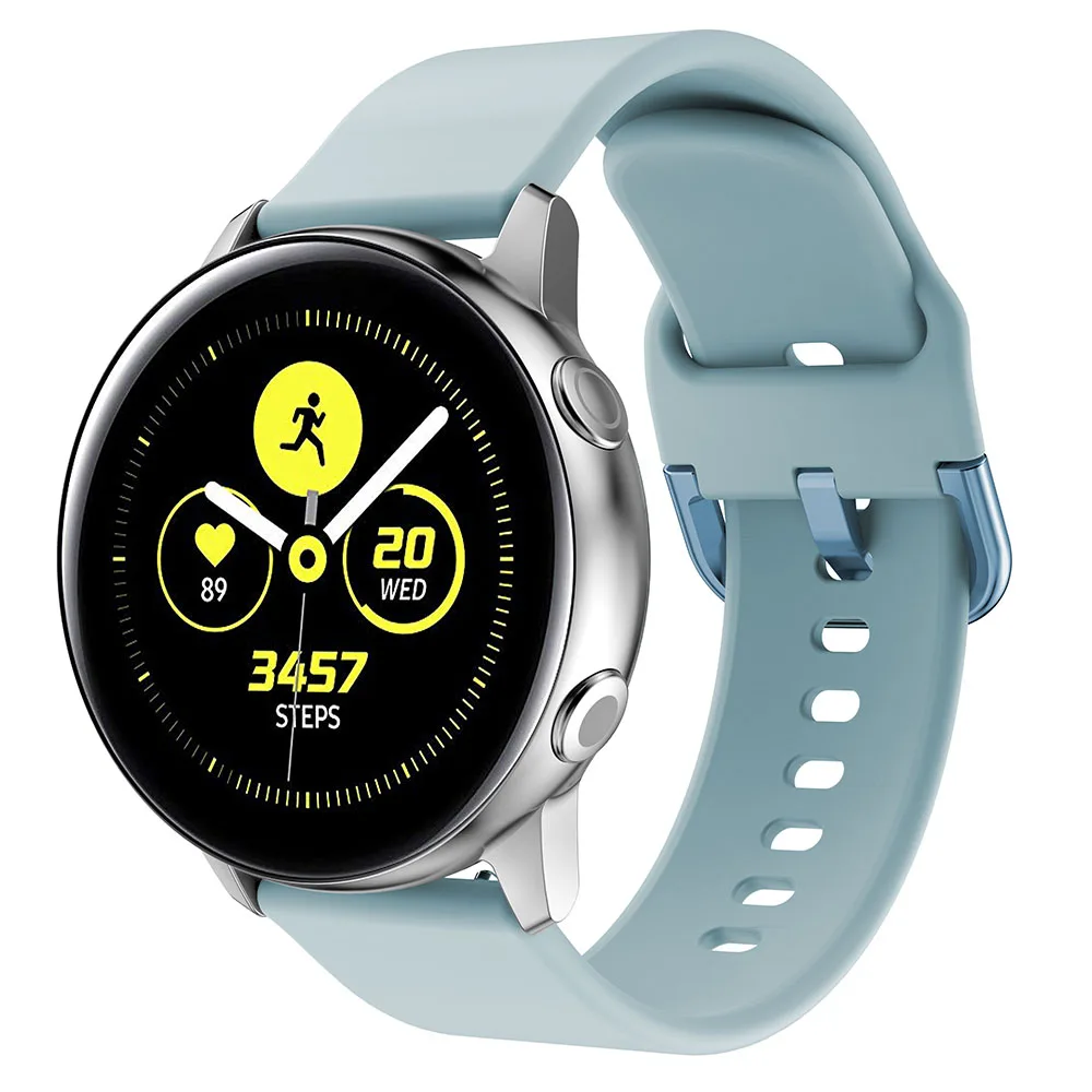 20 мм ремешок для часов samsung galaxy watch Active 2 40 44 мм ремешок для часов gear S2 Спортивный Классический ремешок для galaxy watch 42 мм ремешок