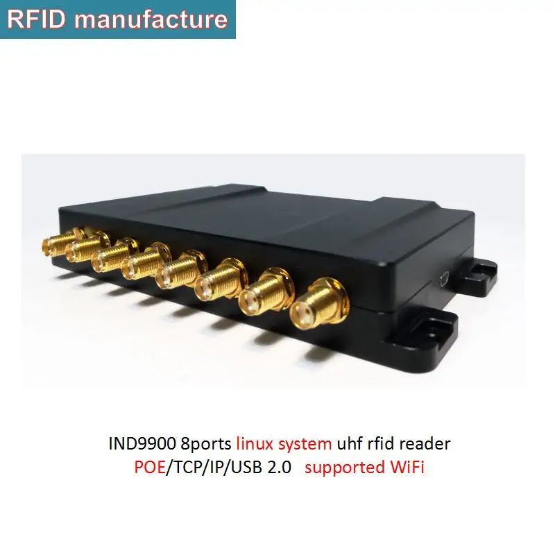Длинный диапазон 8 портов linux системы uhf rfid считыватель supoort Java язык интерфейс с