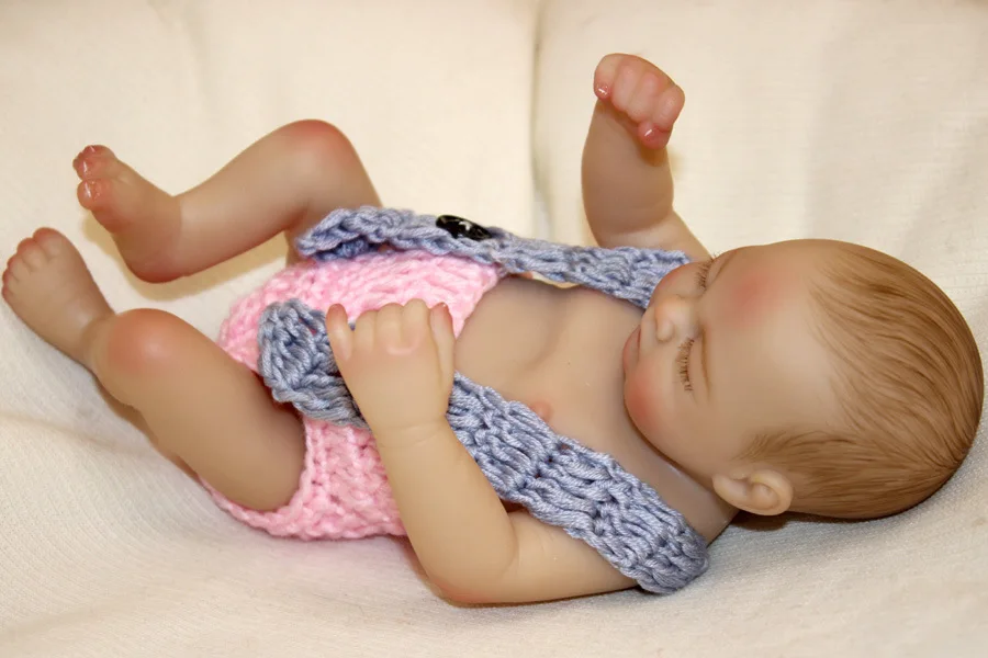 Милые Маленькие Ручные 10 дюймовые силиконовые куклы Reborn Baby полное виниловое тело новые Reborn игрушечные пупсы, куклы милая улыбка наборы для ванны игрушки