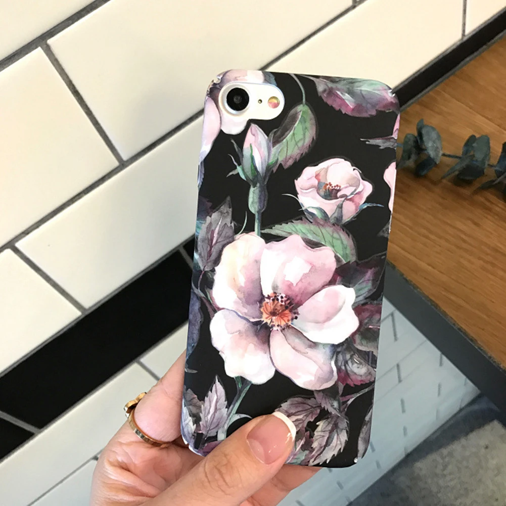 Ретро Цветочный телефонный корпус жесткий чехол foriphone6/6 S/6