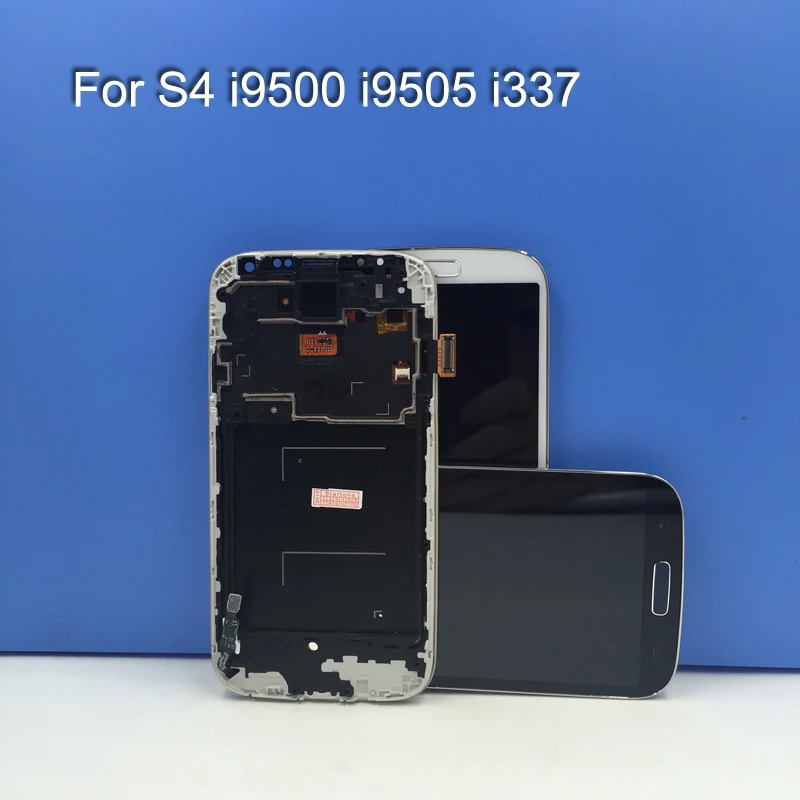 ЖК дисплей сенсорный экран для Samsung Galaxy S4 GT I9505 I9500 i337 дигитайзер с рамкой Белый