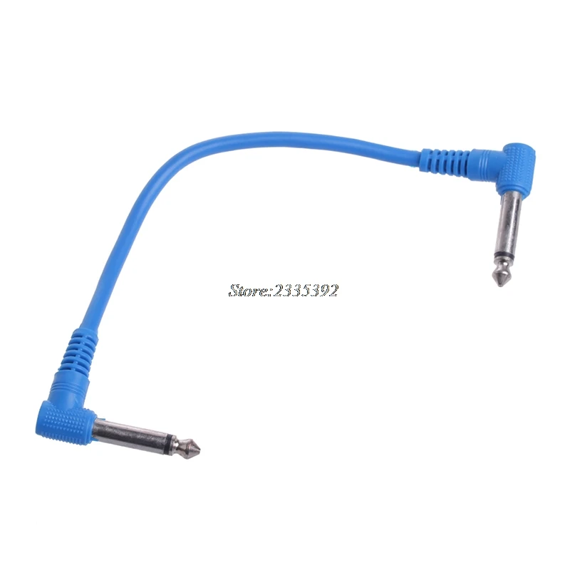 6 шт./компл. гитарные детали цветные Угловые штекеры Аудиокабели соединительные