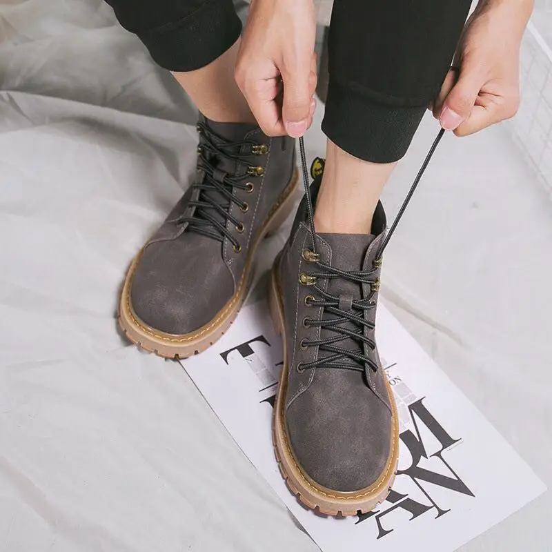 Новинка Мужская обувь в европейском и британском стиле импортные товары высокие