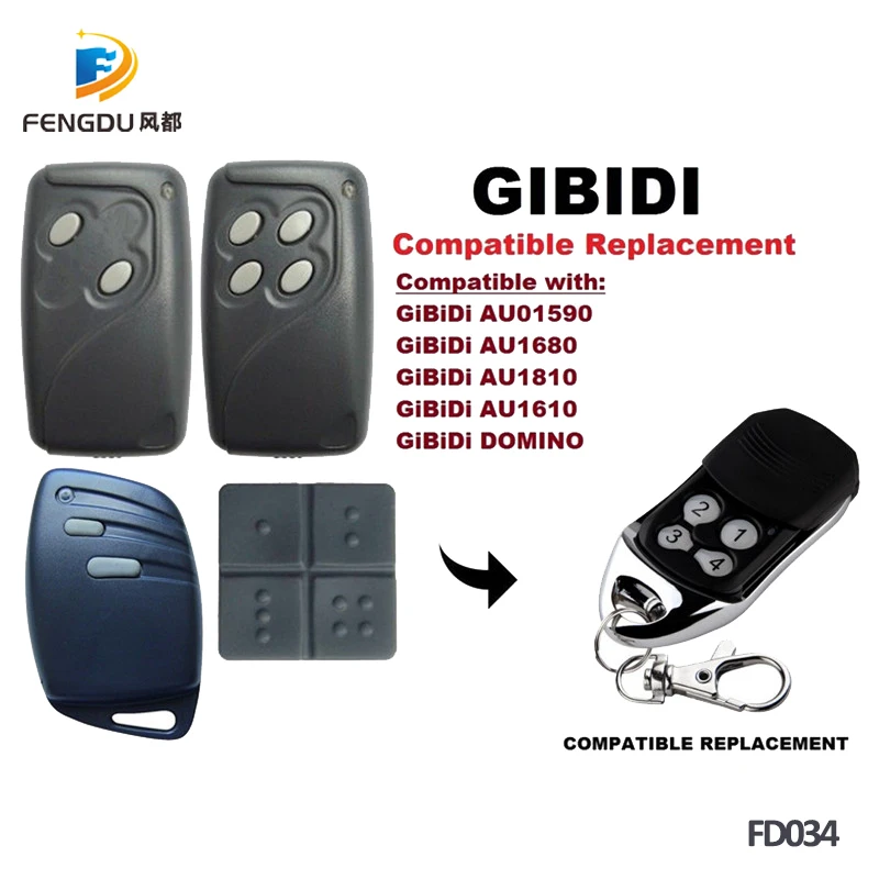 5PCS Replacement for GiBiDi AU1600 Domino Compatible Multi gate or garage remote control with free shipping | Электроника