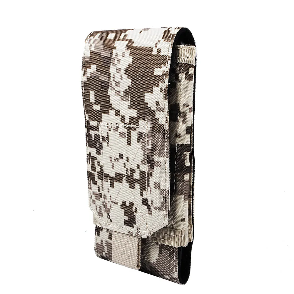 Desert Camo 600D нейлоновая тактическая сумка для мобильного телефона армейская Поясная Сумка военный чехол для телефона для охоты стрельбы кемпинга - Цвет: Desert Camo