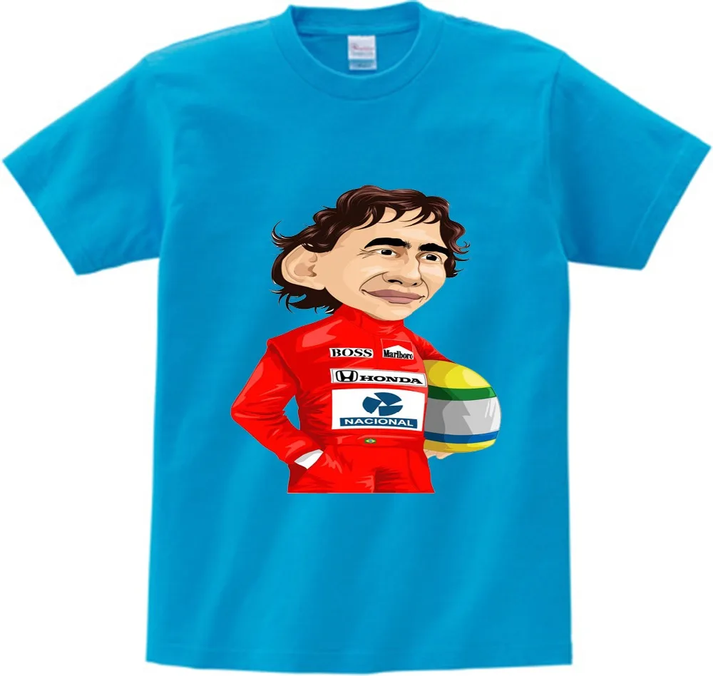 Детская брендовая новая футболка AYRTON SENNA детская повседневная хлопковая