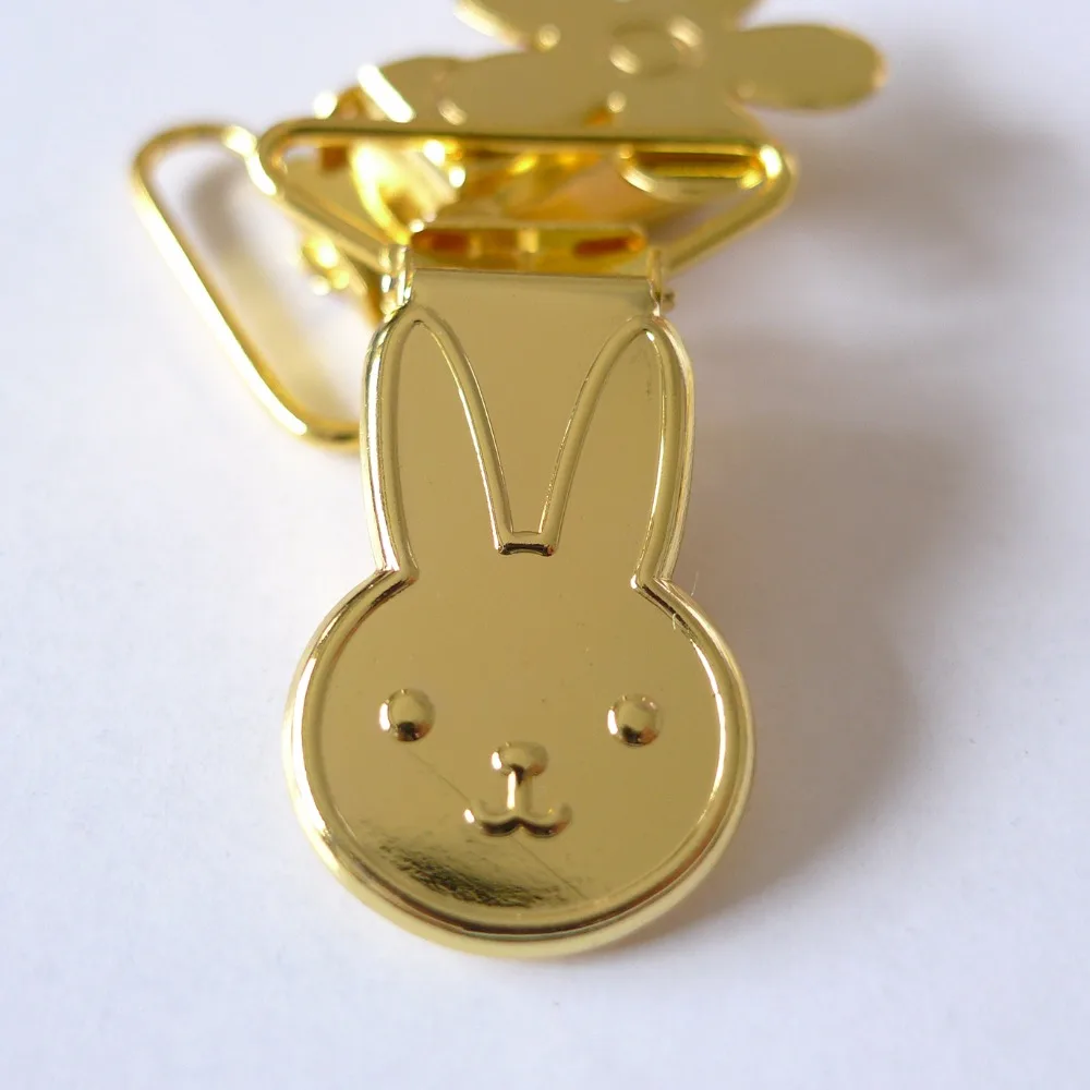 Зажимы для подтяжек в форме кролика золотого цвета 1 дюйм 25 мм шт.|clip color|clip goldclips 25mm