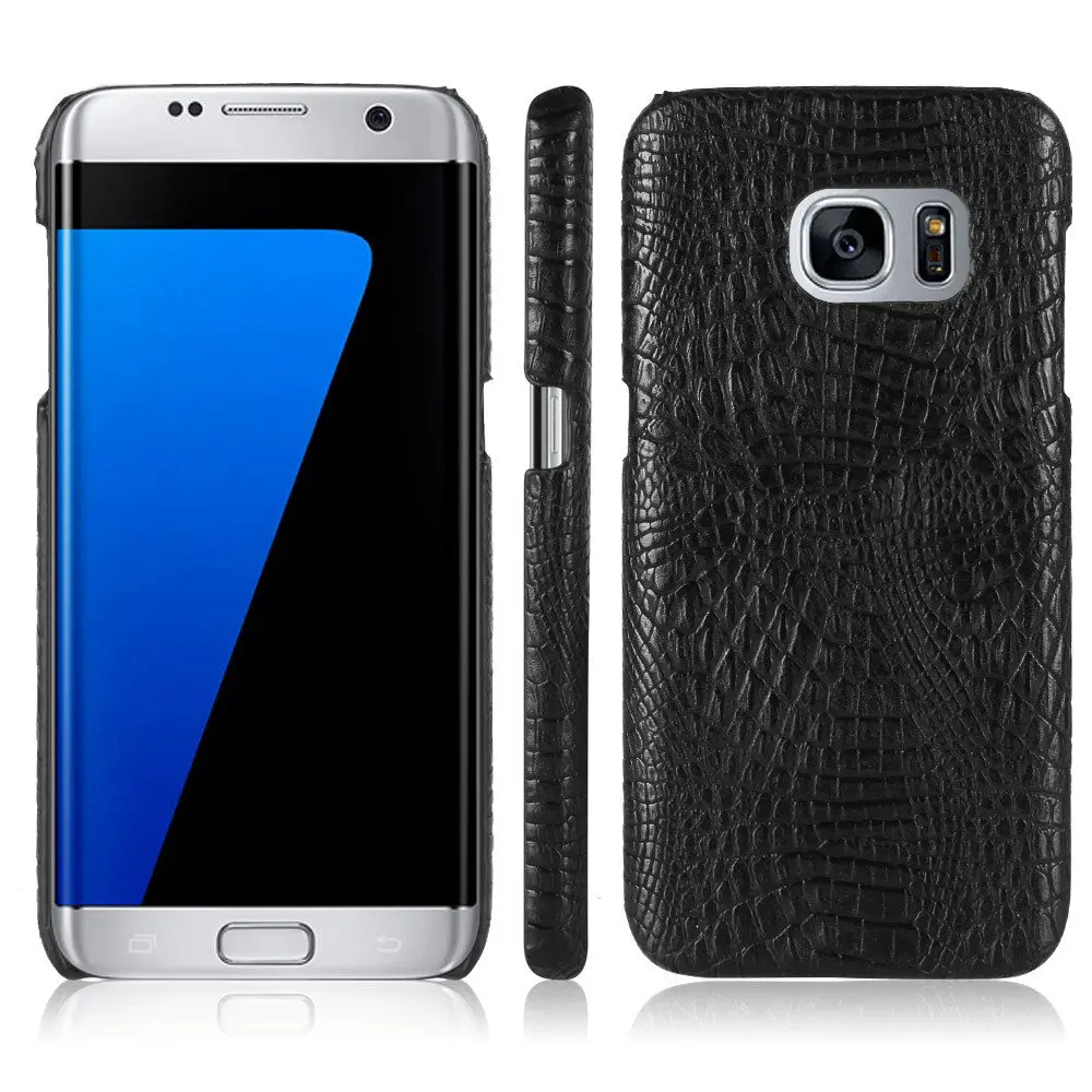 Крокодиловый Чехол для Samsung Galaxy S7 Edge Жесткий ПК Защитный чехол телефона G935J G935R7 SM