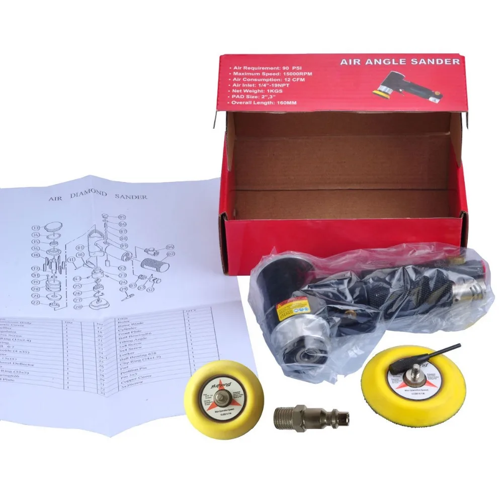 HOLDWIN 2&quot 3&quotAir Random Orbital Sander Mini Air Pneumatic Polisher Tool | Инструменты