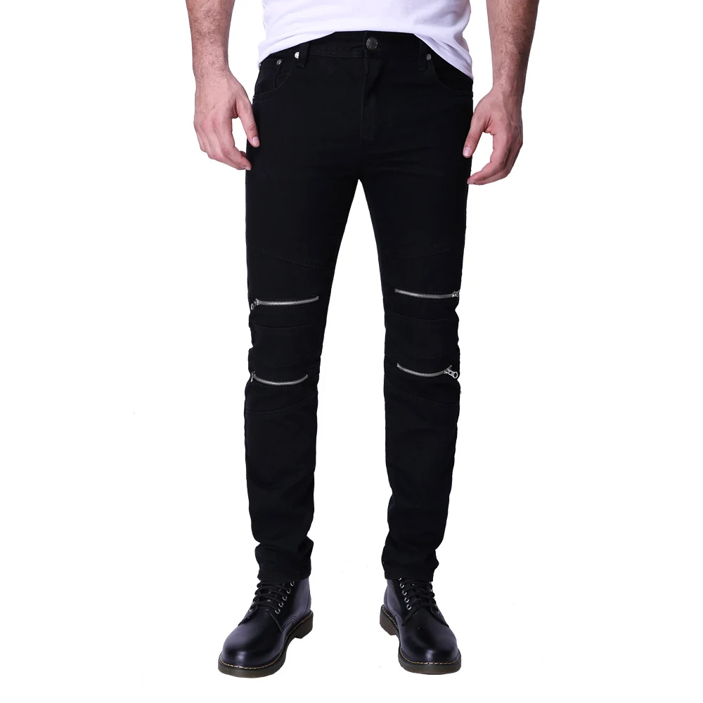 2017 Дизайнерские мужские джинсы облегающие модные мотоциклетные для мужчин