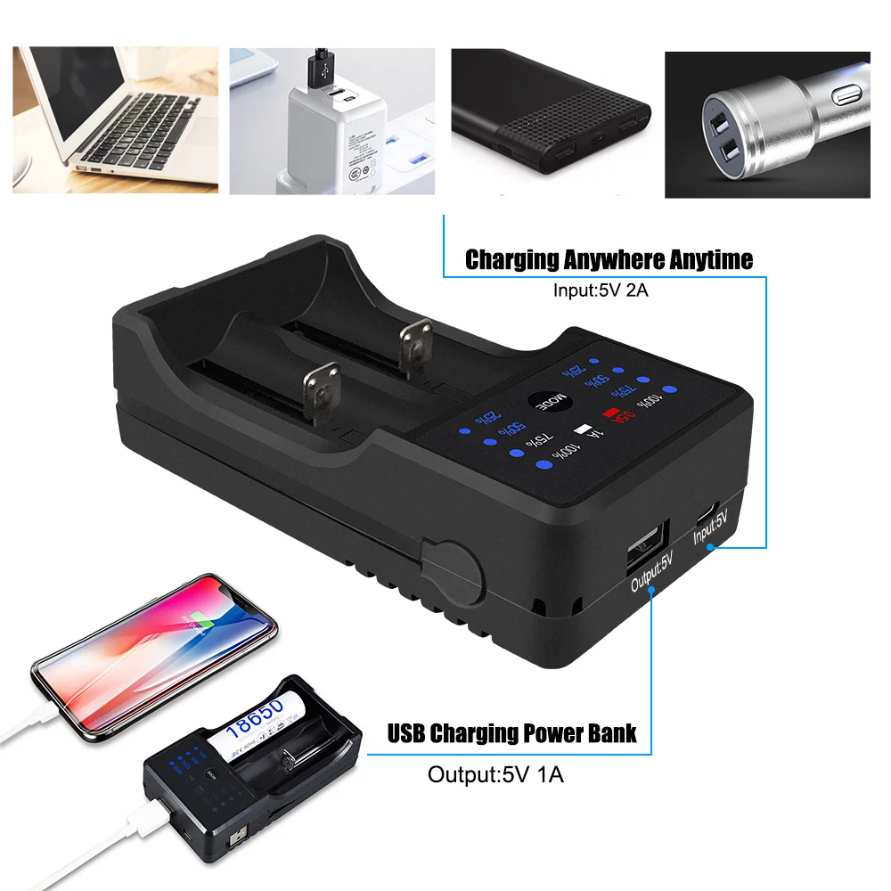 PALO USB светодиодный дисплей умное зарядное устройство для 1 2 В Ni MH CD A AA AAA SC 3 7 18650 14500