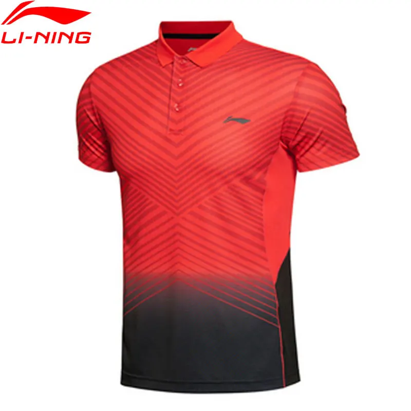 Li-Ning Мужская футболка для бадминтона быстросохнущая дышащая Гибкая Спортивная