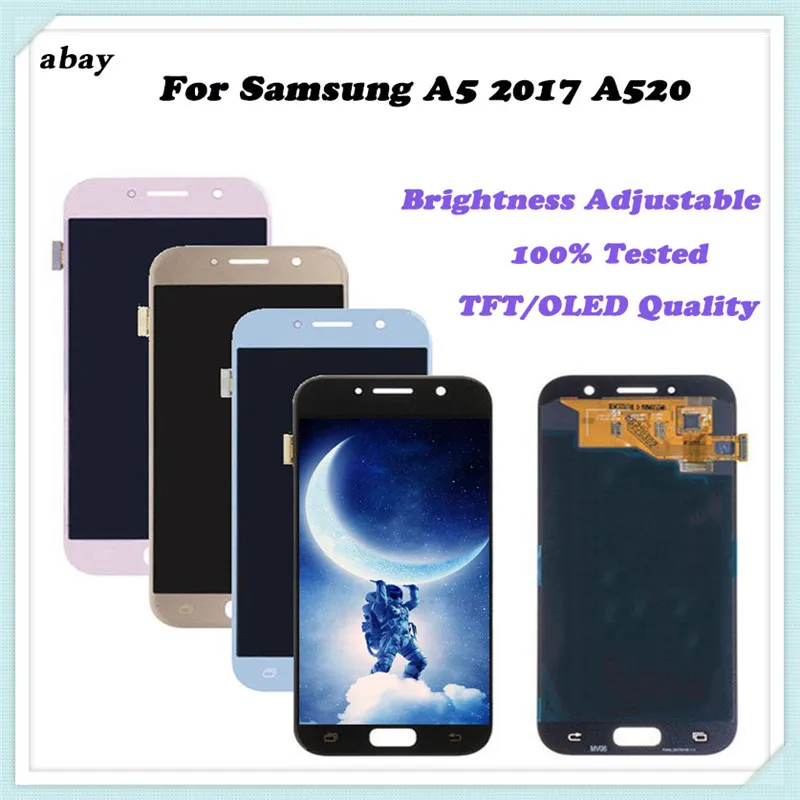 ЖК дисплей A520f для Samsung Galaxy A5 2017 сенсорный с цифровым преобразователем samsung a5 A520