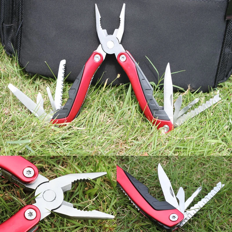

160mm Compact Folding Pliers Sports Multi-pliers Multitool Pliers Multi-functional Tongs Hand Tools for Camping and Hiking