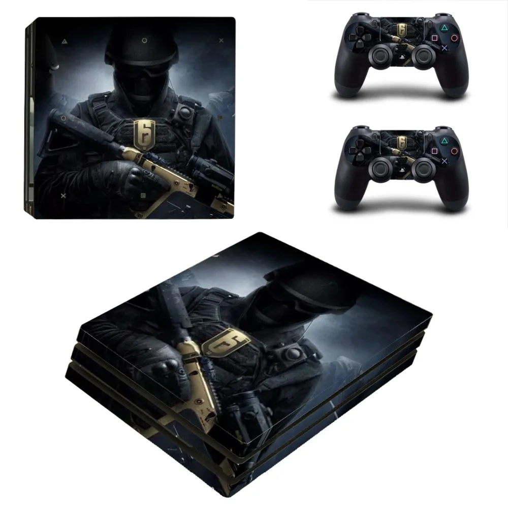 PS4 Pro Skin Sticker Decal for Sony PlayStation 4 Console and 2 Controller Vinyl- Rainbow Six Siege | Электроника