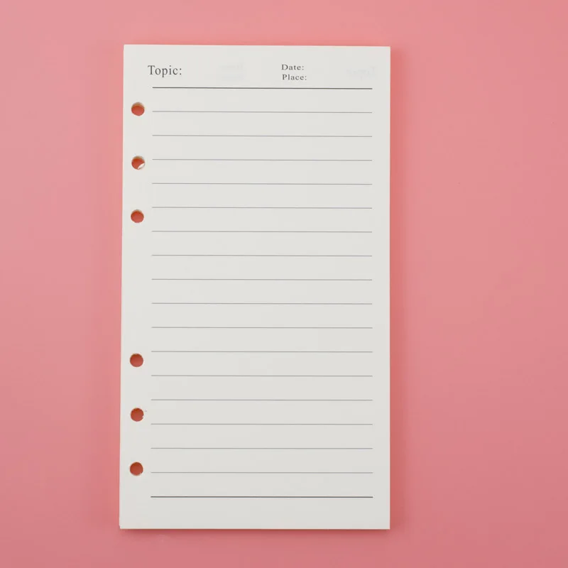 A7 n24 n72 n66 кольцо папка катушки n32 дневник caderno n26 креативный милый школьный A6 Тетрадь дневник - Цвет: line