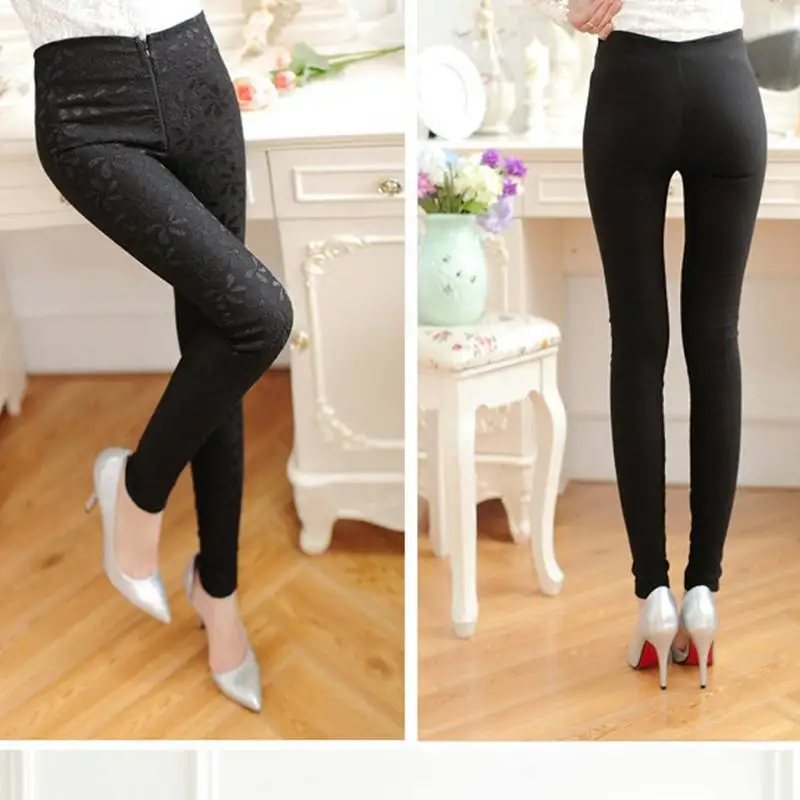 2019 модные повседневные обтягивающие леггинсы женские кружевные брюки карандаш с