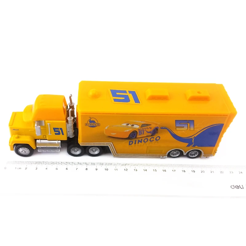Disney Pixar Cars 3 Dinoco Cruz Ramirez's Hauler грузовик 1:55 автомобиль Развивающие игрушки модель