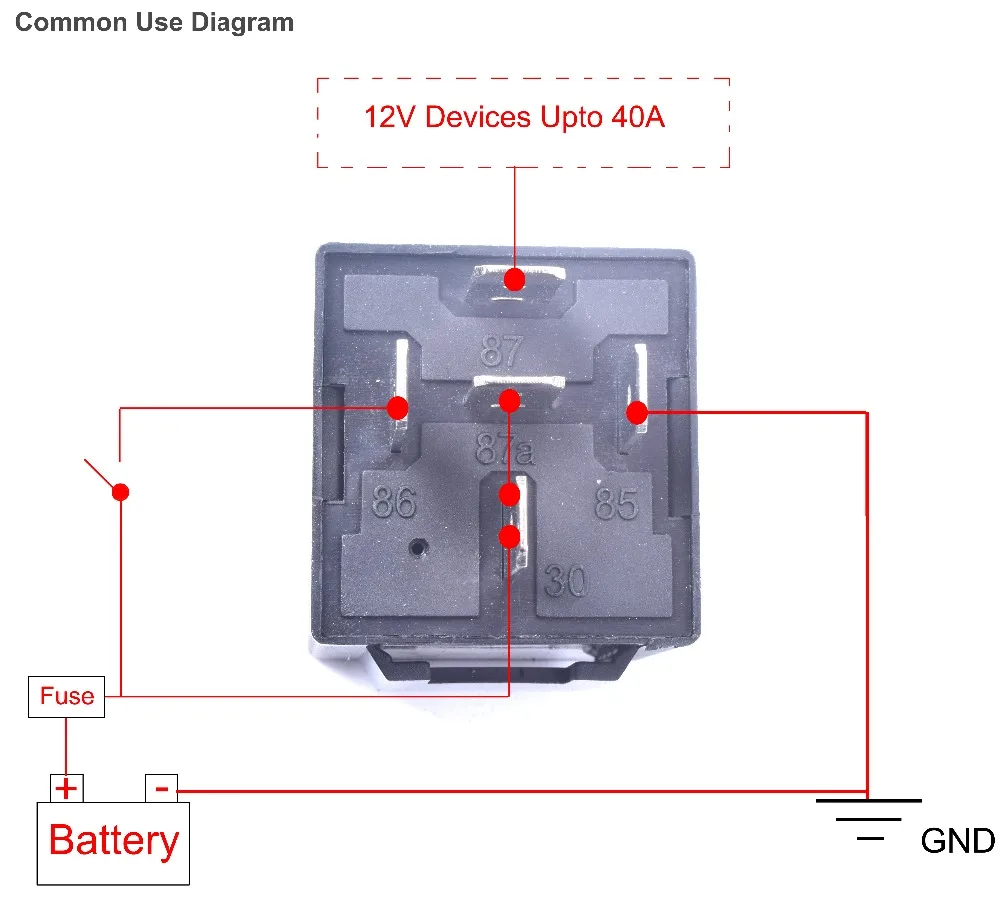 Автомобильный релейный переключатель 5 предпроводных жгутов 12 В постоянного