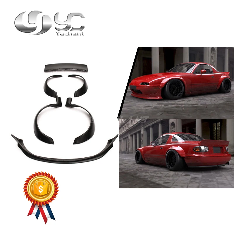 Боди из стекловолокна FRP подходит для 1989 1997 Miata MX5 NA PD Style боди комплект Передние